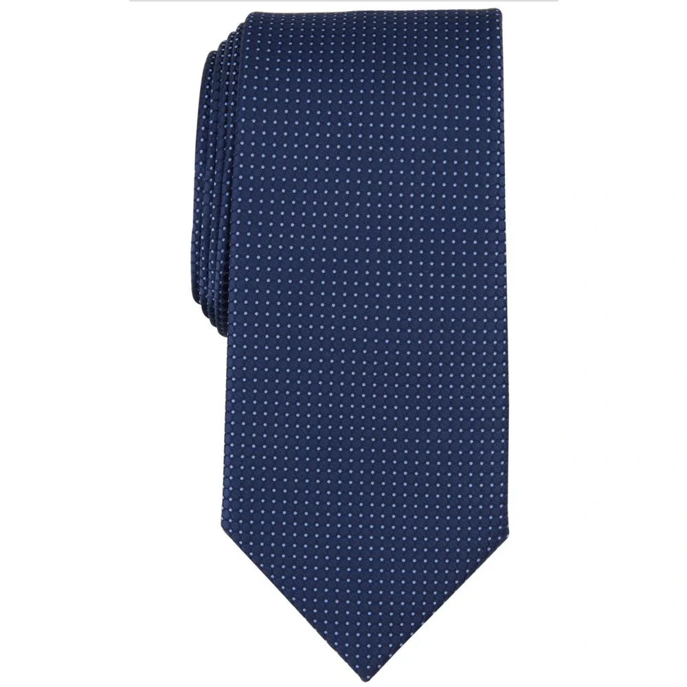 Club Room Men Waydale Solid Textured Tie Navy